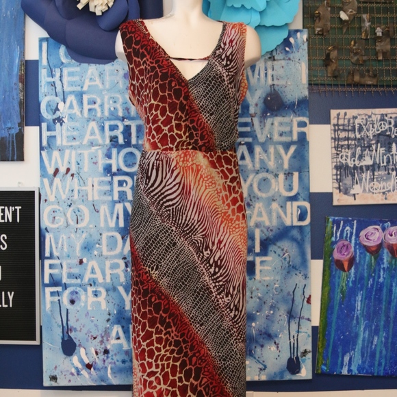 Igigi Dresses & Skirts - Igigi Maxi Dress Animal print Plus Size 14 24